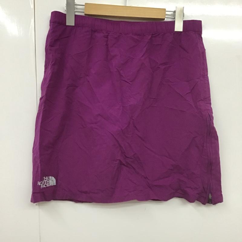 ザノースフェイス THE NORTH FACE スカート ミニスカート L 無地 紫 / パープル /  レディース USED 古着 中古 10104295