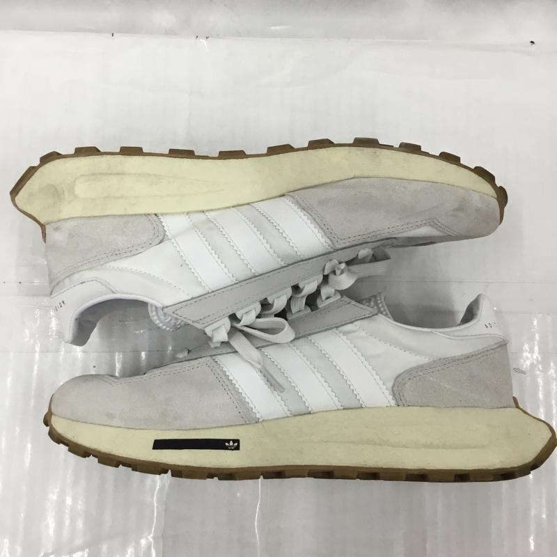 アディダス adidas スニーカー スニーカー H03075 RETROPY E5 26.5cm 26.5cm ロゴ、文字 白 / ホワイト / X 灰 / グレー /  メンズ USED 古着 中古 10104296