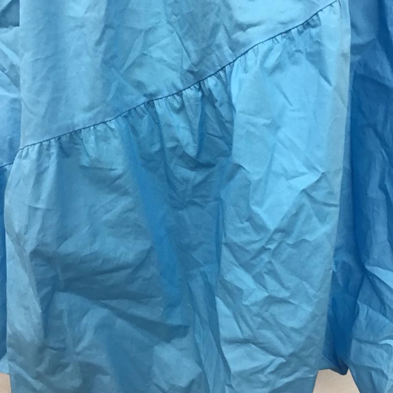 ザラ ZARA ワンピース ひざ丈スカート タグ付 S 無地 水色 / ライトブルー /  レディース USED 古着 中古 10104299