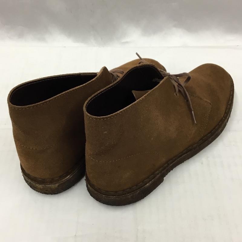 クラークス Clarks ブーツ ショートブーツ デザートブーツ スエード 無地 茶 / ブラウン /  メンズ USED 古着 中古 10104310
