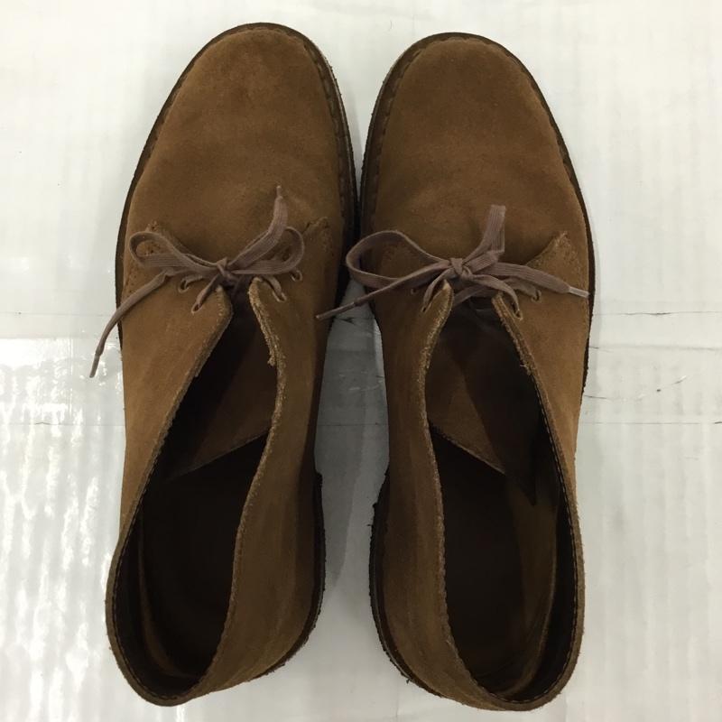 クラークス Clarks ブーツ ショートブーツ デザートブーツ スエード 無地 茶 / ブラウン /  メンズ USED 古着 中古 10104310
