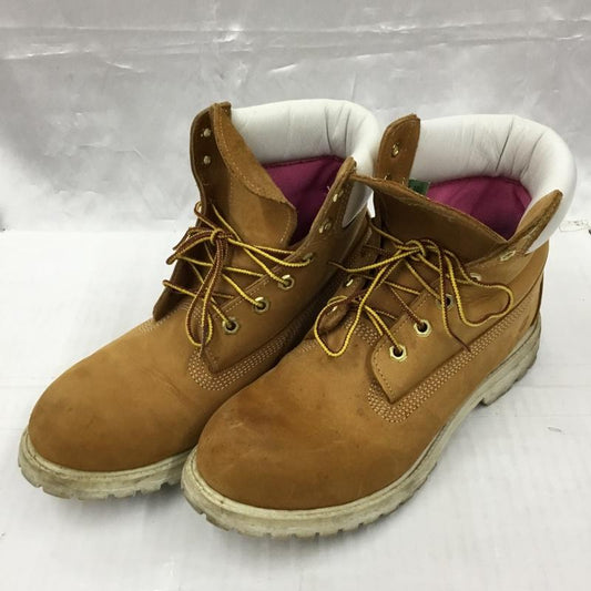 ティンバーランド Timberland ブーツ ショートブーツ 8249R TOMMY 6インチブーツ 10W ロゴ、文字 キャメル / キャメル /  メンズ USED 古着 中古 10104312