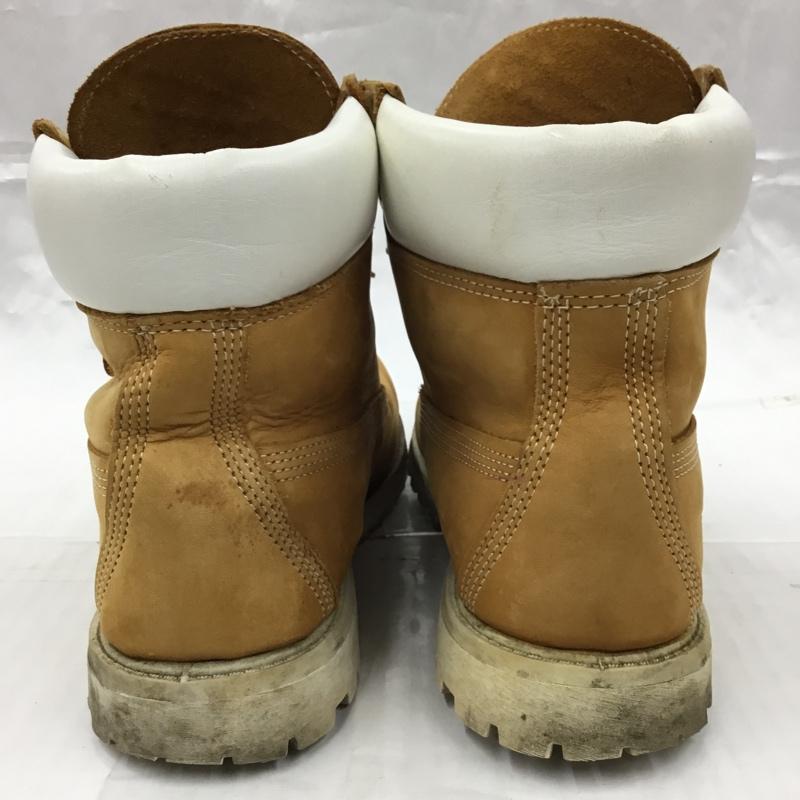 ティンバーランド Timberland ブーツ ショートブーツ 8249R TOMMY 6インチブーツ 10W ロゴ、文字 キャメル / キャメル /  メンズ USED 古着 中古 10104312