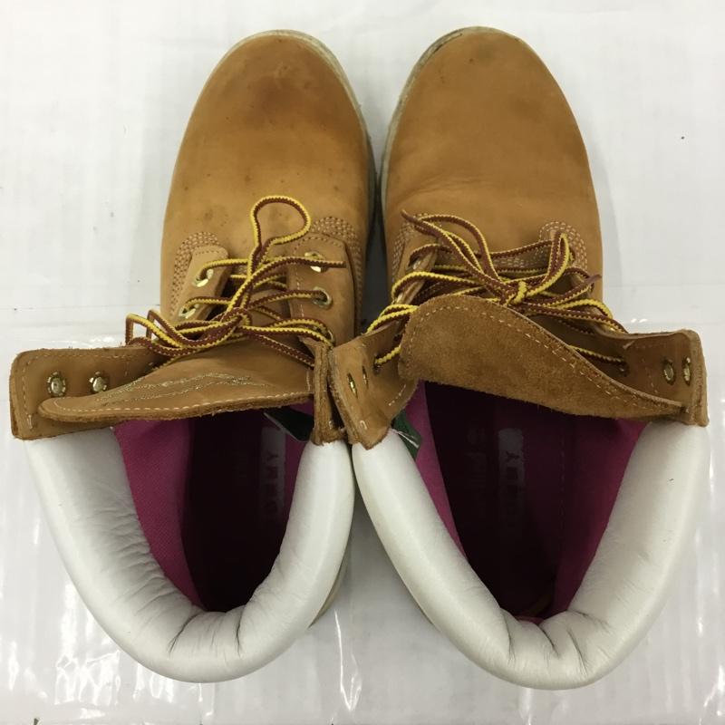 ティンバーランド Timberland ブーツ ショートブーツ 8249R TOMMY 6インチブーツ 10W ロゴ、文字 キャメル / キャメル /  メンズ USED 古着 中古 10104312