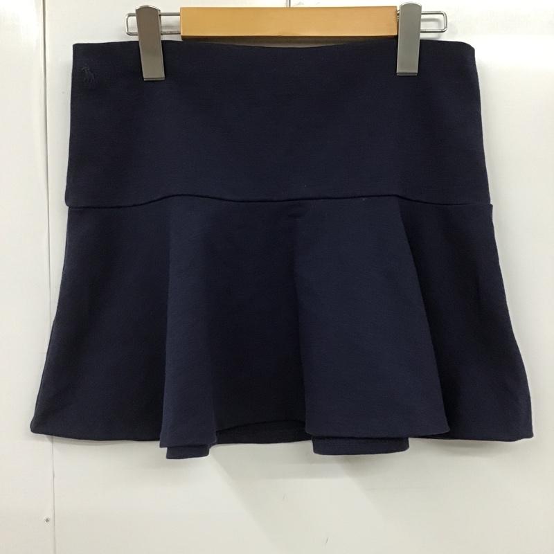 ラルフローレン RALPHLAUREN スカート ミニスカート XL 無地 紺 / ネイビー /  レディース USED 古着 中古 10104328