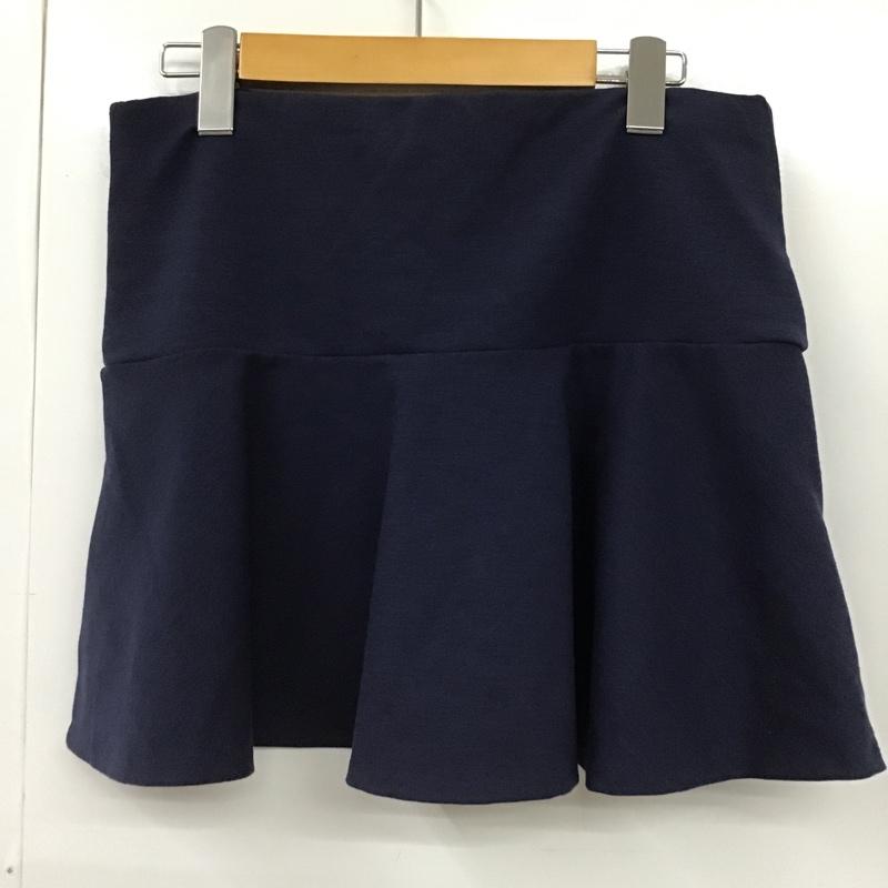 ラルフローレン RALPHLAUREN スカート ミニスカート XL 無地 紺 / ネイビー /  レディース USED 古着 中古 10104328
