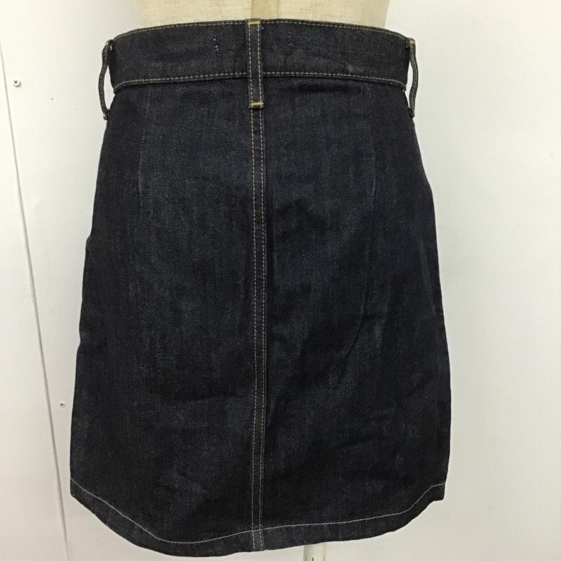 マウジー MOUSSY スカート ミニスカート 0109SA11-0370 台形デニムスカート 0 無地 インディゴ / インディゴ /  レディース USED 古着 中古 10104330
