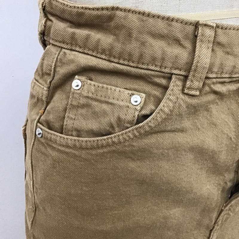 ザラ ZARA スカート ひざ丈スカート タイトスカート XS 無地 茶 / ブラウン /  レディース USED 古着 中古 10104332