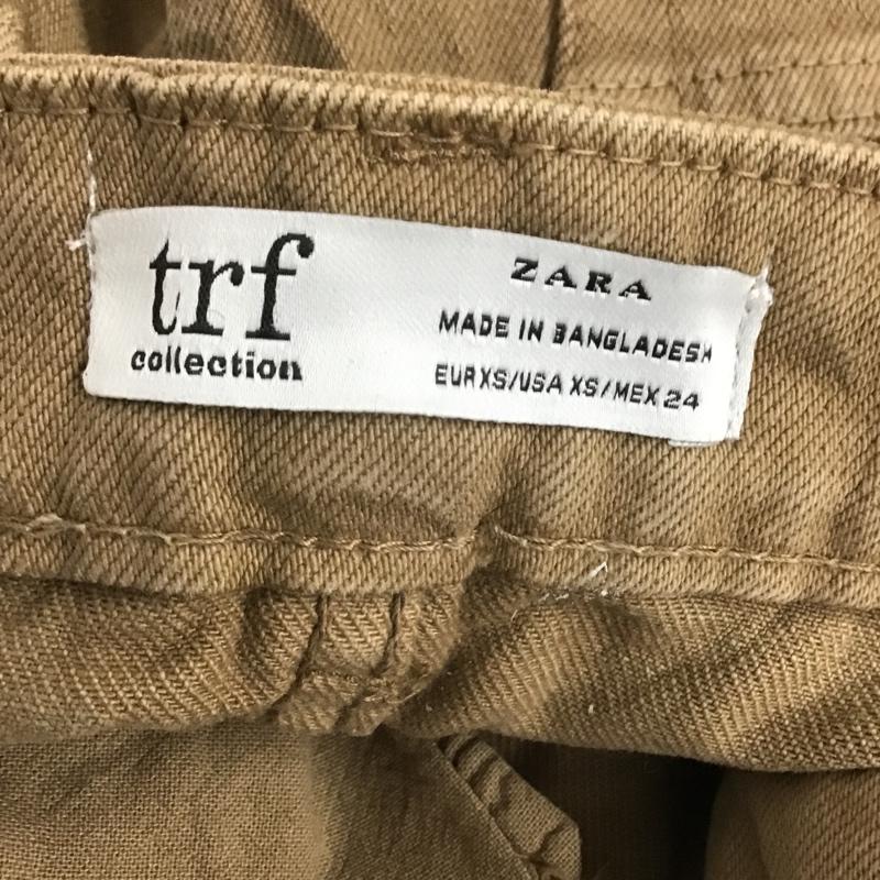 ザラ ZARA スカート ひざ丈スカート タイトスカート XS 無地 茶 / ブラウン /  レディース USED 古着 中古 10104332