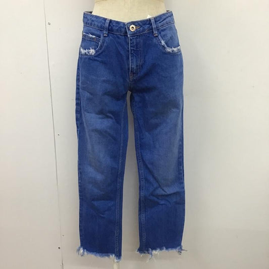 ザラ ZARA パンツ デニム、ジーンズ 32インチ 無地 インディゴ / インディゴ /  レディース USED 古着 中古 10104342