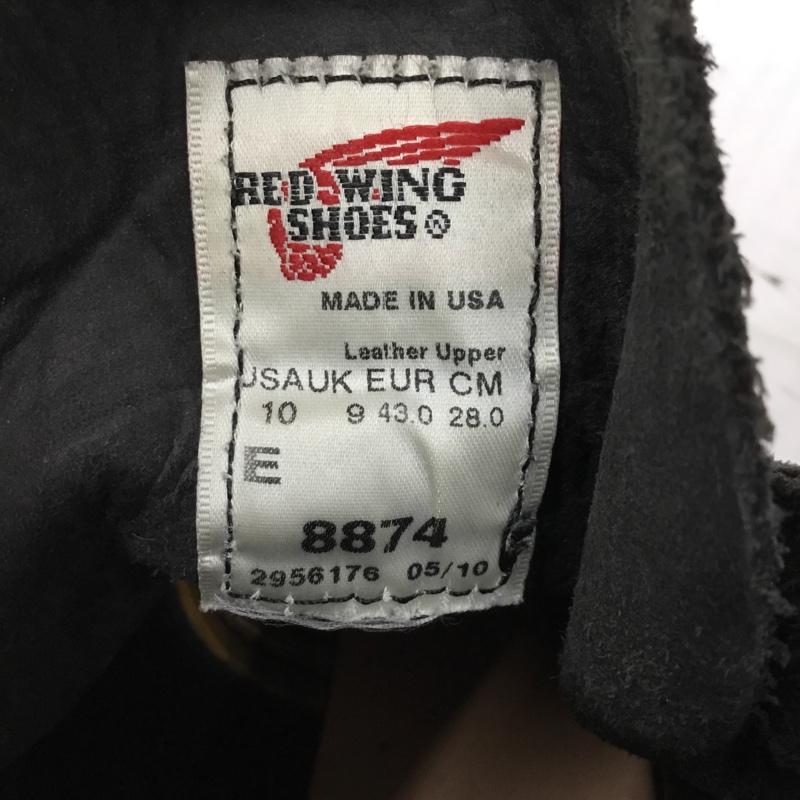 レッドウィング RED WING ブーツ ショートブーツ 8874 6インチ クラシックモック 28cm 28.0cm 無地 黒 / ブラック /  メンズ USED 古着 中古 10104349
