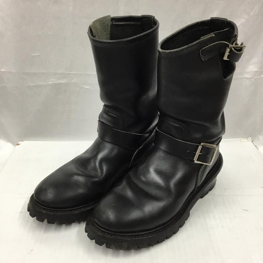 レッドウィング RED WING ブーツ エンジニアブーツ レザー ANSIZ41PT91 6 1/2D 無地 黒 / ブラック /  メンズ USED 古着 中古 10104350