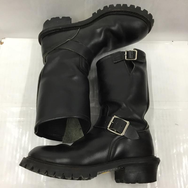 レッドウィング RED WING ブーツ エンジニアブーツ レザー ANSIZ41PT91 6 1/2D 無地 黒 / ブラック /  メンズ USED 古着 中古 10104350