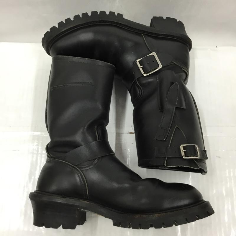 レッドウィング RED WING ブーツ エンジニアブーツ レザー ANSIZ41PT91 6 1/2D 無地 黒 / ブラック /  メンズ USED 古着 中古 10104350