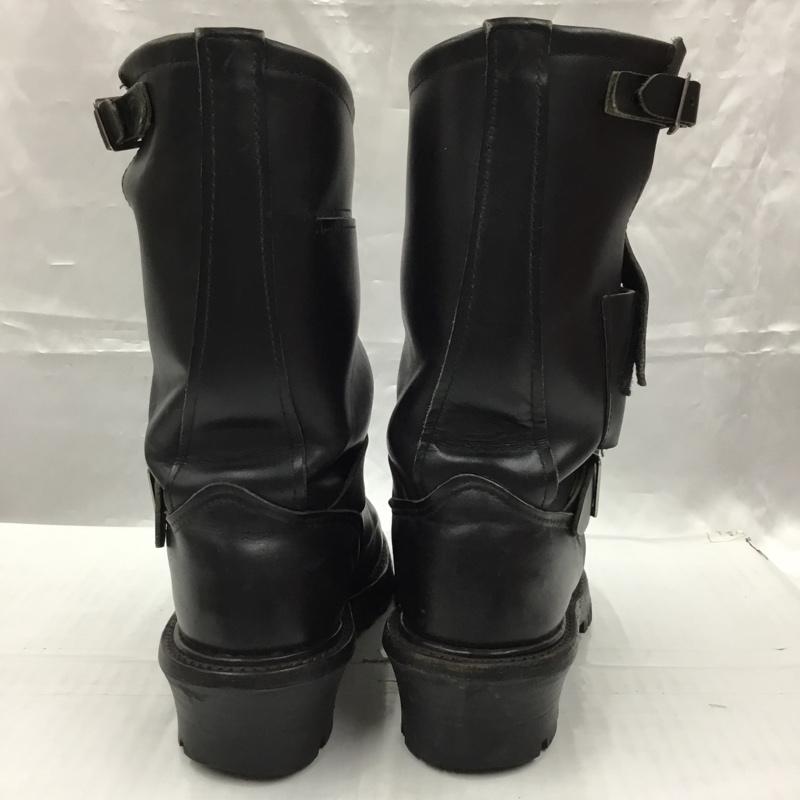 レッドウィング RED WING ブーツ エンジニアブーツ レザー ANSIZ41PT91 6 1/2D 無地 黒 / ブラック /  メンズ USED 古着 中古 10104350