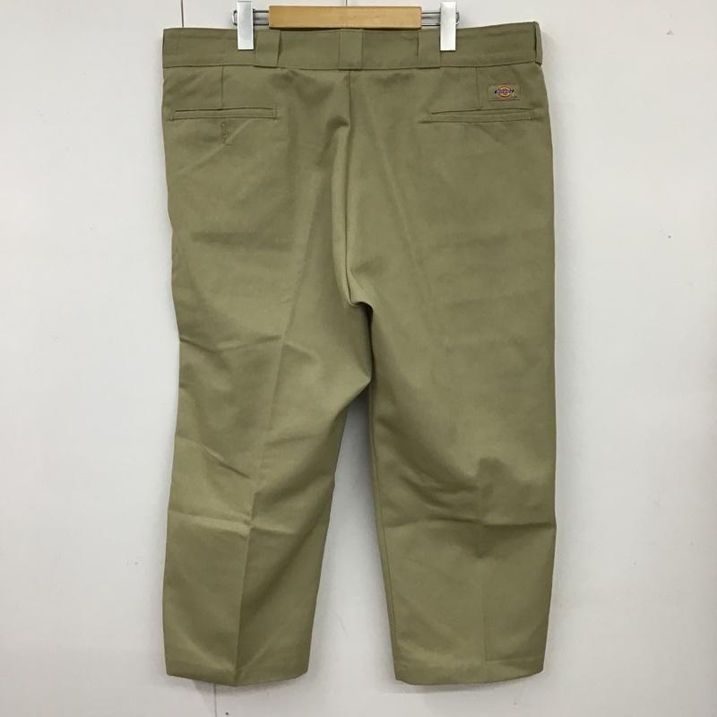 ディッキーズ Dickies パンツ ワークパンツ、ペインターパンツ ワークパンツ カジュアルパンツ ワイドパンツ ストレートパンツ センタータックパンツ 40 無地 ベージュ / ベージュ /  メンズ USED 古着 中古 10104352