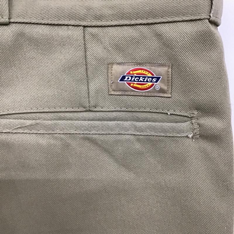 ディッキーズ Dickies パンツ ワークパンツ、ペインターパンツ ワークパンツ カジュアルパンツ ワイドパンツ ストレートパンツ センタータックパンツ 40 無地 ベージュ / ベージュ /  メンズ USED 古着 中古 10104352
