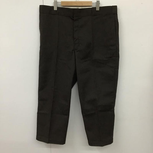 ディッキーズ Dickies パンツ ワークパンツ、ペインターパンツ ワークパンツ カジュアルパンツ ワイドパンツ ストレートパンツ センタータックパンツ 40 無地 茶 / ブラウン /  メンズ USED 古着 中古 10104353
