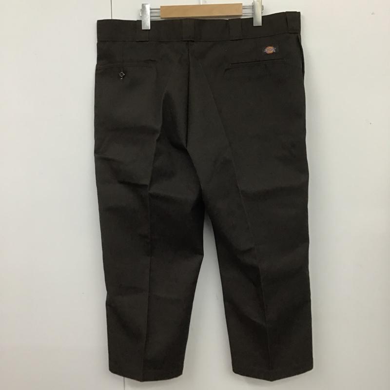 ディッキーズ Dickies パンツ ワークパンツ、ペインターパンツ ワークパンツ カジュアルパンツ ワイドパンツ ストレートパンツ センタータックパンツ 40 無地 茶 / ブラウン /  メンズ USED 古着 中古 10104353
