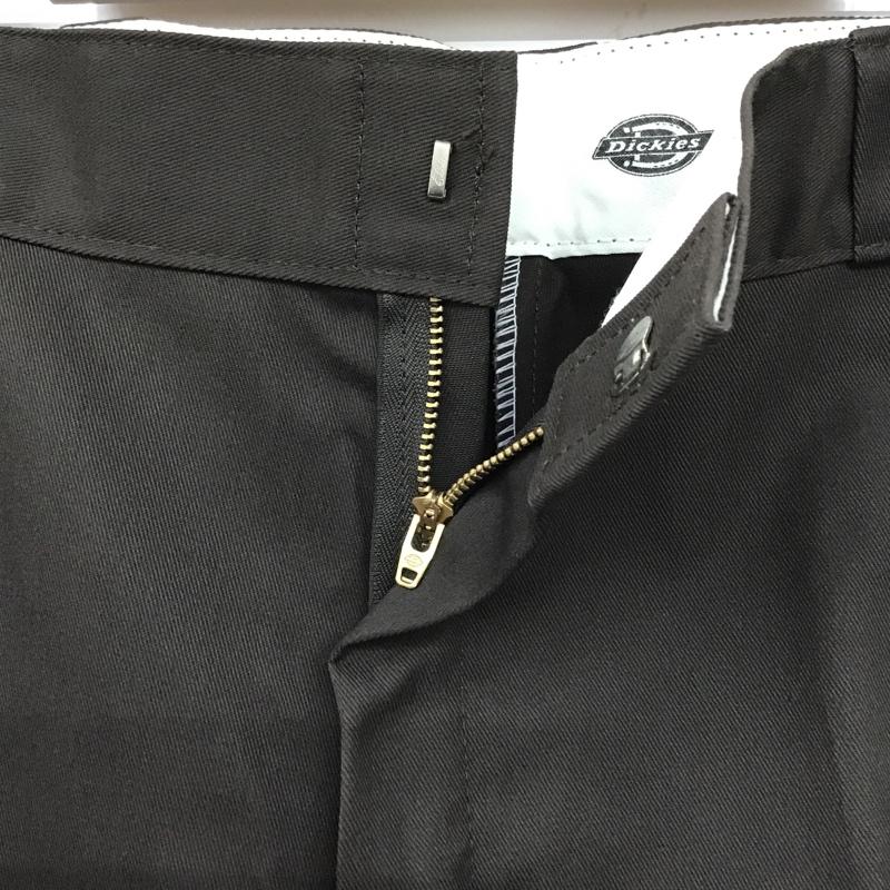 ディッキーズ Dickies パンツ ワークパンツ、ペインターパンツ ワークパンツ カジュアルパンツ ワイドパンツ ストレートパンツ センタータックパンツ 40 無地 茶 / ブラウン /  メンズ USED 古着 中古 10104353