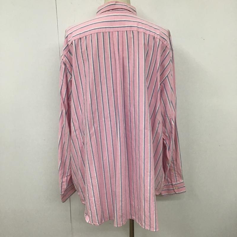ラルフローレン RALPHLAUREN シャツ、ブラウス 長袖 長袖シャツ ストライプシャツ カジュアルシャツ ボタンダウンシャツ ストライプ 白 / ホワイト / X 青 / ブルー / X 桃 / ピンク /  メンズ USED 古着 中古 10104354