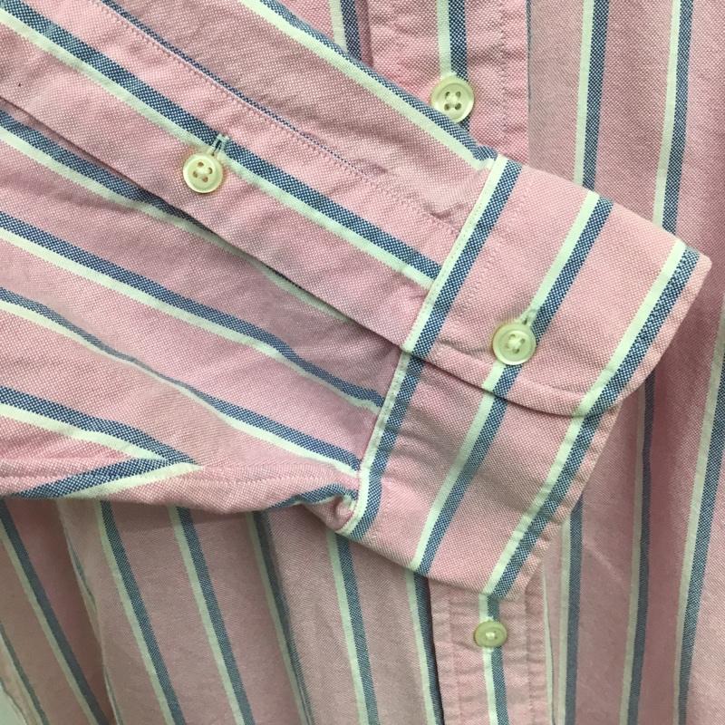 ラルフローレン RALPHLAUREN シャツ、ブラウス 長袖 長袖シャツ ストライプシャツ カジュアルシャツ ボタンダウンシャツ ストライプ 白 / ホワイト / X 青 / ブルー / X 桃 / ピンク /  メンズ USED 古着 中古 10104354