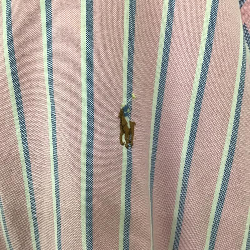 ラルフローレン RALPHLAUREN シャツ、ブラウス 長袖 長袖シャツ ストライプシャツ カジュアルシャツ ボタンダウンシャツ ストライプ 白 / ホワイト / X 青 / ブルー / X 桃 / ピンク /  メンズ USED 古着 中古 10104354