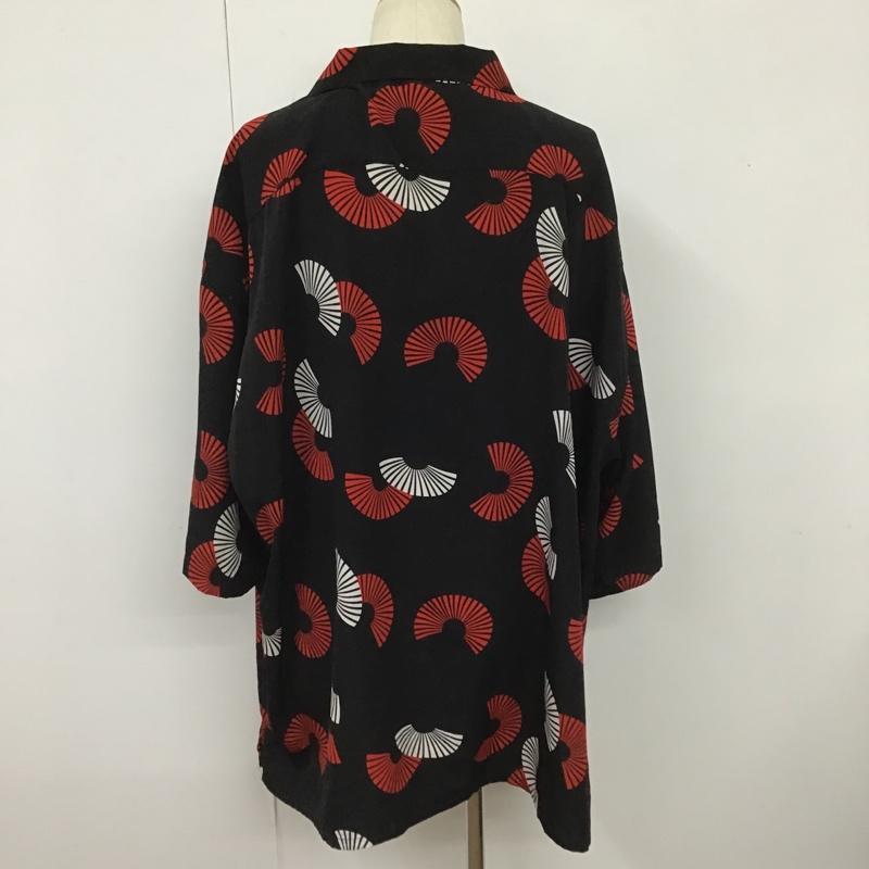 古着 USED シャツ、ブラウス 半袖 半袖シャツ カラーシャツ カジュアルシャツ 総柄 プリント 黒 / ブラック /  メンズ USED 古着 中古 10104358