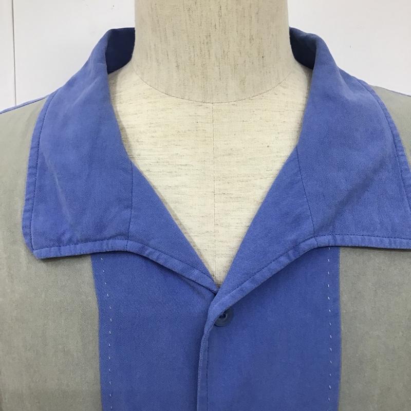 古着 USED シャツ、ブラウス 半袖 半袖シャツ カラーシャツ 古着 ヴィンテージ カジュアルシャツ 無地 灰 / グレー / X 水色 / ライトブルー /  メンズ USED 古着 中古 10104359