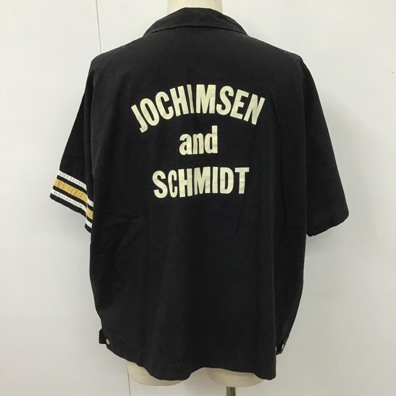 ヒルトン HILTON シャツ、ブラウス 半袖 半袖シャツ カラーシャツ カジュアルシャツ 古着 XXL ロゴ、文字 黒 / ブラック /  メンズ USED 古着 中古 10104362