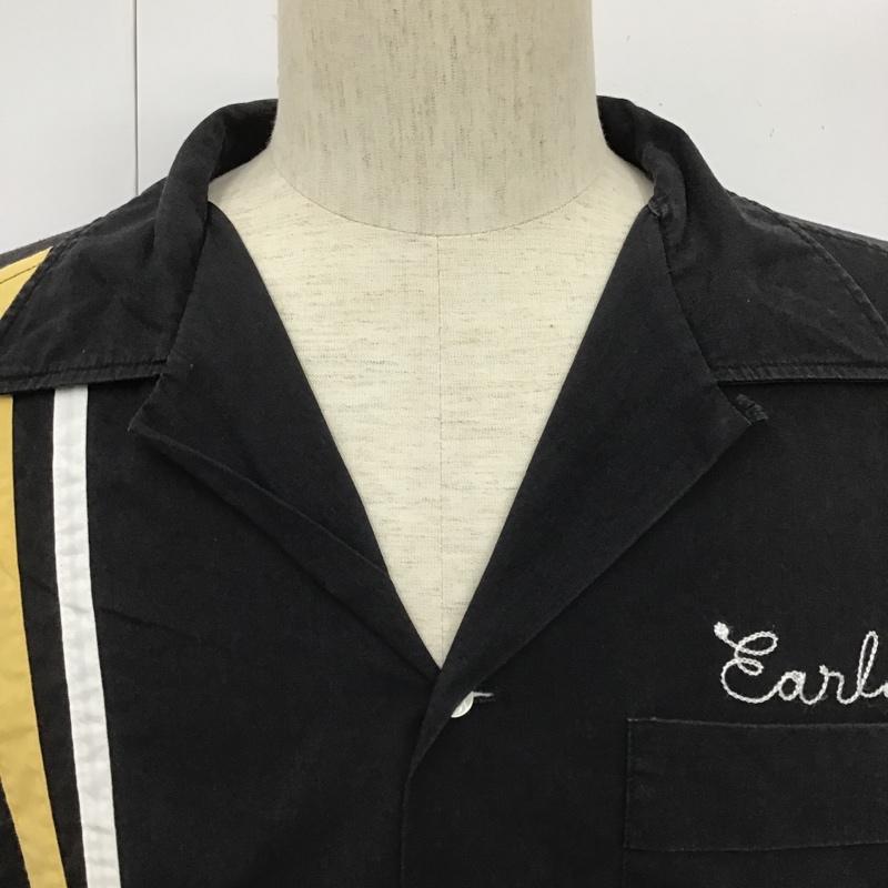 ヒルトン HILTON シャツ、ブラウス 半袖 半袖シャツ カラーシャツ カジュアルシャツ 古着 XXL ロゴ、文字 黒 / ブラック /  メンズ USED 古着 中古 10104362