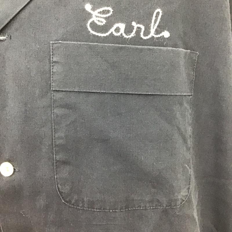 ヒルトン HILTON シャツ、ブラウス 半袖 半袖シャツ カラーシャツ カジュアルシャツ 古着 XXL ロゴ、文字 黒 / ブラック /  メンズ USED 古着 中古 10104362