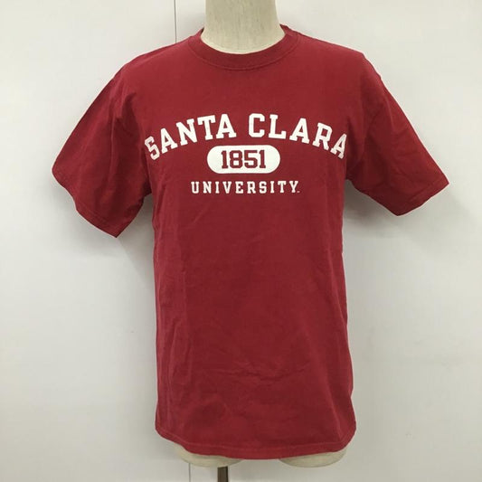 チャンピオン Champion Tシャツ 半袖 半袖カットソー プリントTシャツ クルーネックカットソー 古着 M ロゴ、文字 えんじ / ワインレッド /  メンズ USED 古着 中古 10104363
