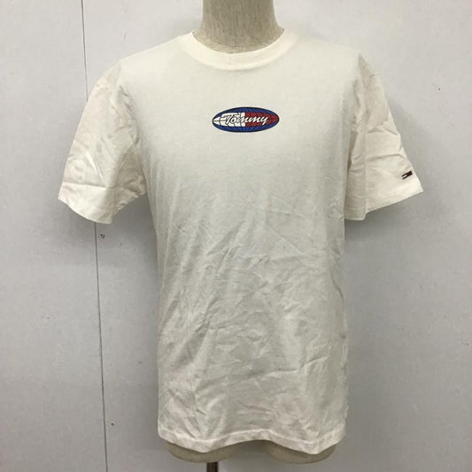 トミーヒルフィガー TOMMY HILFIGER Tシャツ 半袖 半袖カットソー プリントTシャツ クルーネックカットソー S プリント 白 / ホワイト /  メンズ USED 古着 中古 10104367
