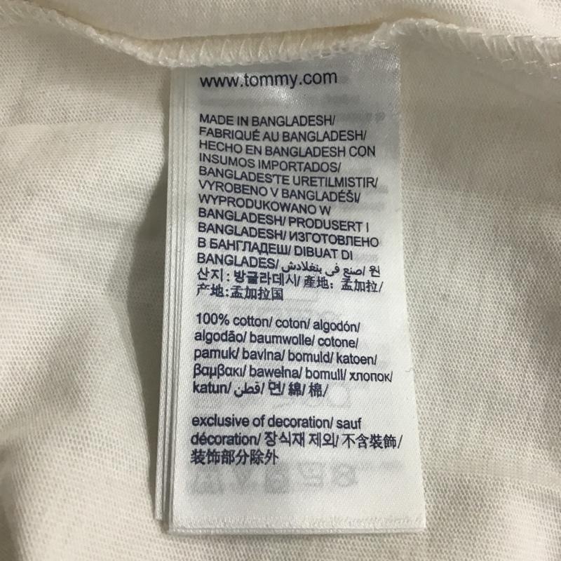 トミーヒルフィガー TOMMY HILFIGER Tシャツ 半袖 半袖カットソー プリントTシャツ クルーネックカットソー S プリント 白 / ホワイト /  メンズ USED 古着 中古 10104367