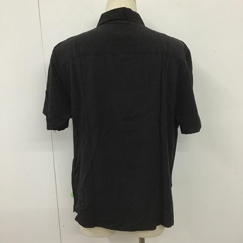 ハフ HUF シャツ、ブラウス 半袖 BU00155 半袖シャツ アロハシャツ 開襟シャツ リゾートシャツ M プリント 黒 / ブラック /  メンズ USED 古着 中古 10104370