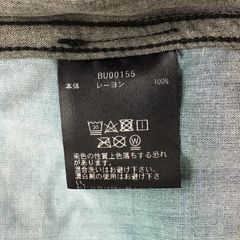 ハフ HUF シャツ、ブラウス 半袖 BU00155 半袖シャツ アロハシャツ 開襟シャツ リゾートシャツ M プリント 黒 / ブラック /  メンズ USED 古着 中古 10104370