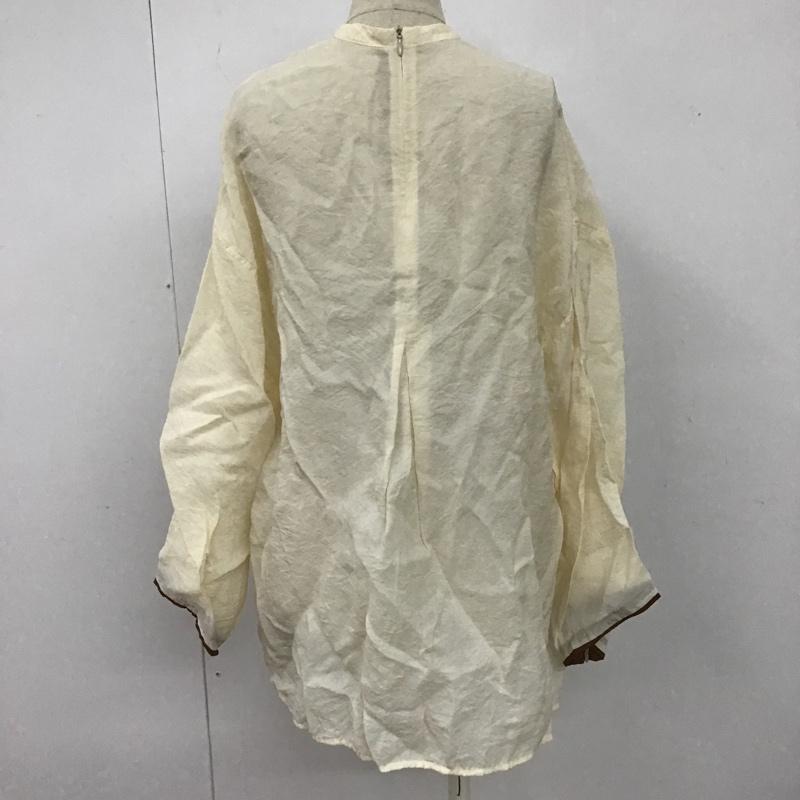 ラウジー lawgy シャツ、ブラウス 長袖 FREE 無地 アイボリー / アイボリー /  レディース USED 古着 中古 10104373