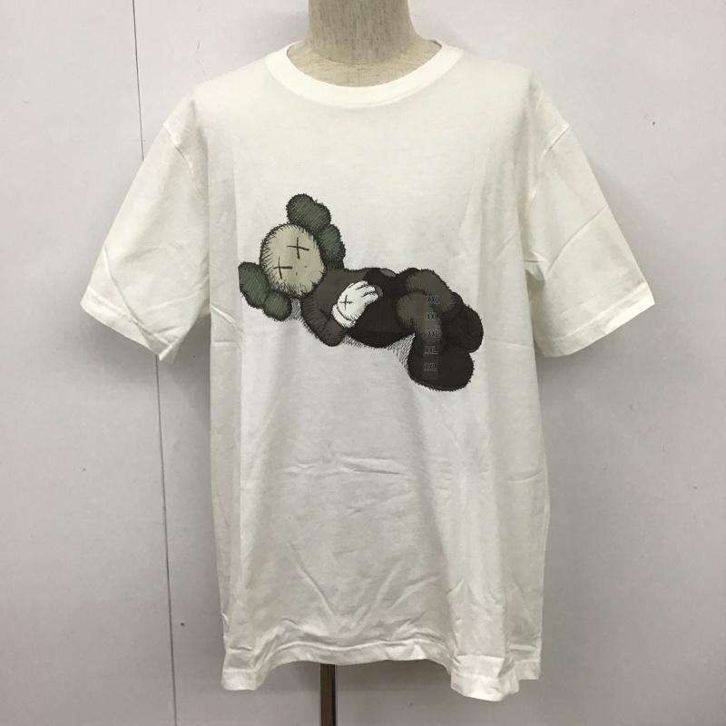 ユニクロ UNIQLO Tシャツ 半袖 341-446312 半袖カットソー 半袖Tシャツ プリントカットソー XXL プリント 白 / ホワイト /  メンズ USED 古着 中古 10104376