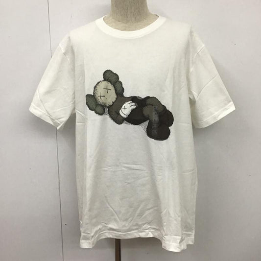 ユニクロ UNIQLO Tシャツ 半袖 341-446312 半袖カットソー 半袖Tシャツ プリントカットソー XXL プリント 白 / ホワイト /  メンズ USED 古着 中古 10104376