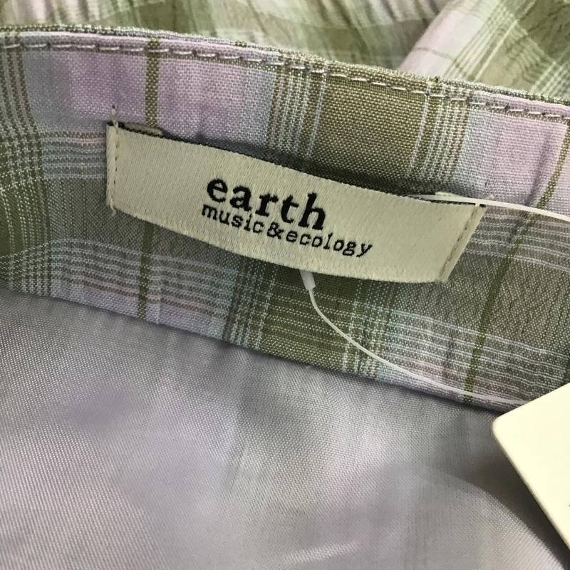 アースミュージックアンドエコロジー earth music&ecology ワンピース ロングスカート ホルターネックシャーリングワンピース FREE チェック マルチカラー / マルチカラー /  レディース USED 古着 中古 10104381
