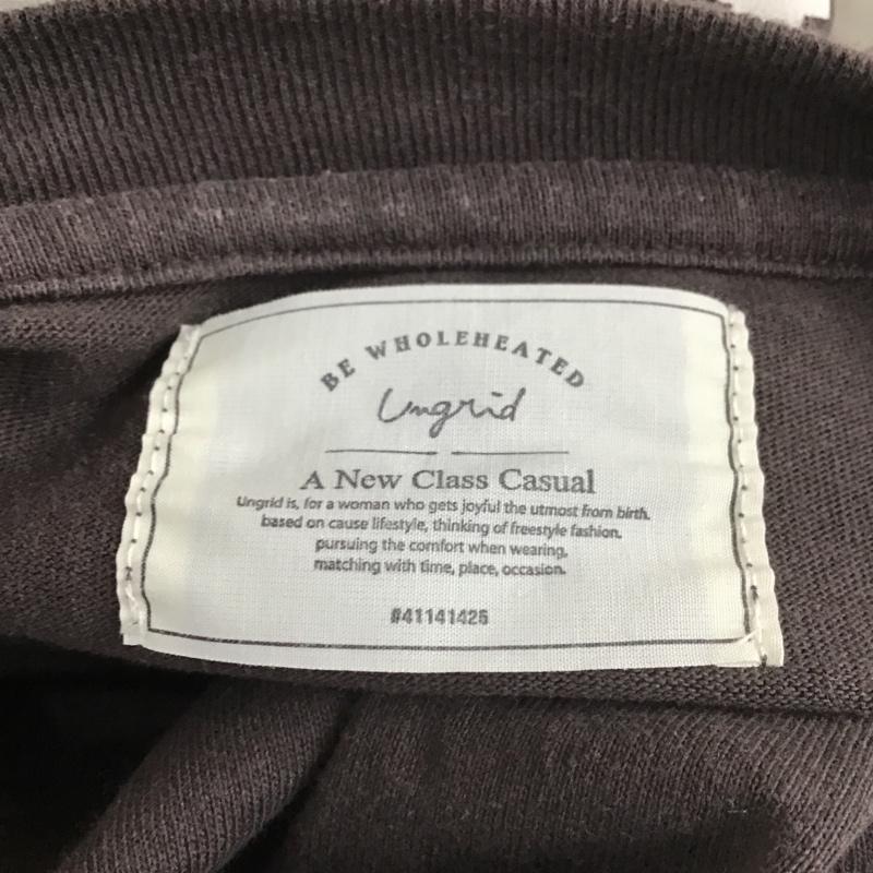 アングリッド Ungrid ワンピース ロングスカート 111940323501 ルーズロゴカットワンピース FREE 無地 茶 / ブラウン /  レディース USED 古着 中古 10104384