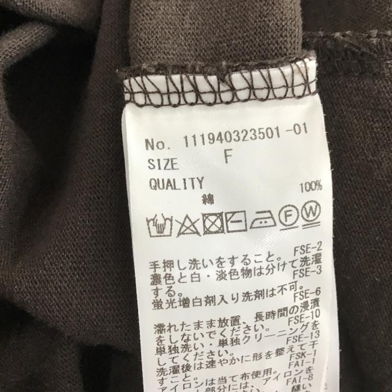 アングリッド Ungrid ワンピース ロングスカート 111940323501 ルーズロゴカットワンピース FREE 無地 茶 / ブラウン /  レディース USED 古着 中古 10104384