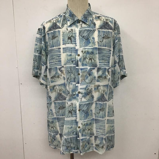 ジャンルイシェレル JEAN-LOUISSCHERRER シャツ、ブラウス 半袖 半袖シャツ カラーシャツ 半袖カットソー プリントシャツ L プリント マルチカラー / マルチカラー /  メンズ USED 古着 中古 10104388