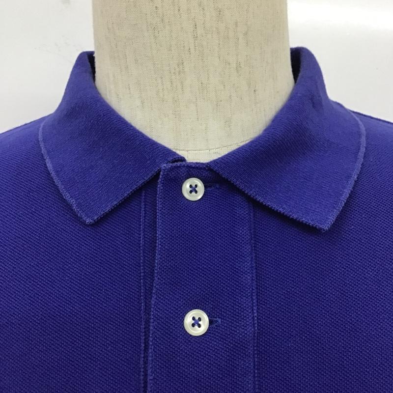 ポロバイラルフローレン Polo by RALPH LAUREN ポロシャツ 半袖 半袖ポロシャツ カラーシャツ 半袖カットソー L ロゴ、文字 青 / ブルー /  メンズ USED 古着 中古 10104391