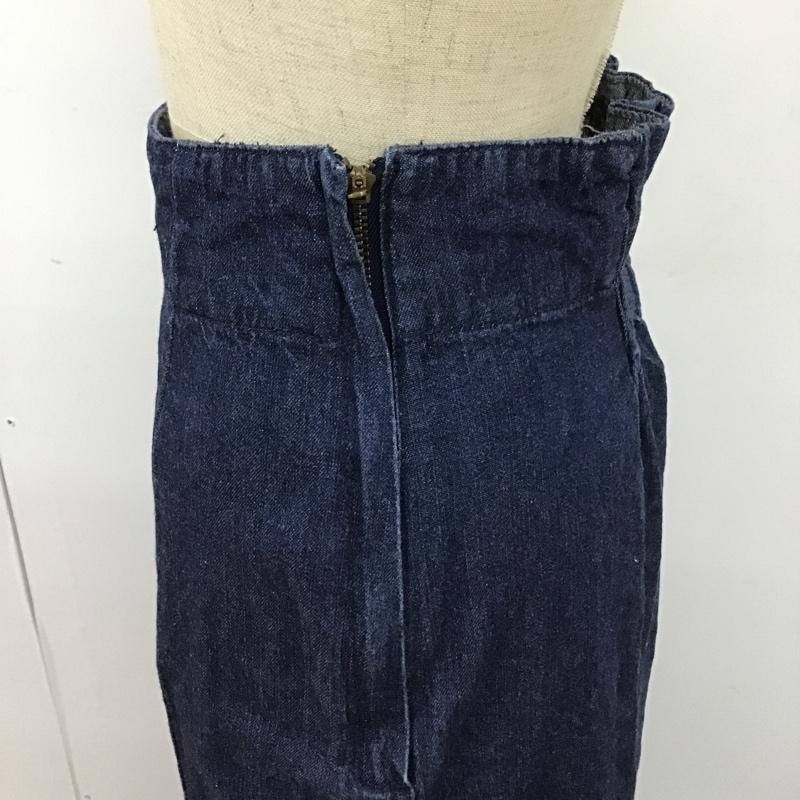 ナチュラルビューティーベーシック NATURAL BEAUTY BASIC スカート ロングスカート 017-2120444 デニムマーメイドスカート デニムロングスカート カジュアルスカート S 無地 インディゴ / インディゴ /  レディース USED 古着 中古 10104394