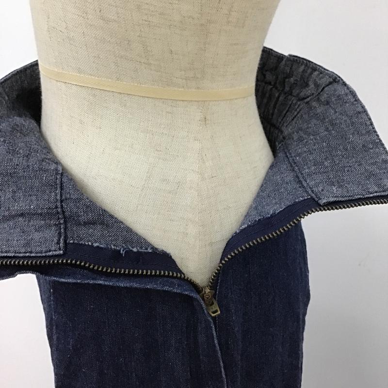 ナチュラルビューティーベーシック NATURAL BEAUTY BASIC スカート ロングスカート 017-2120444 デニムマーメイドスカート デニムロングスカート カジュアルスカート S 無地 インディゴ / インディゴ /  レディース USED 古着 中古 10104394