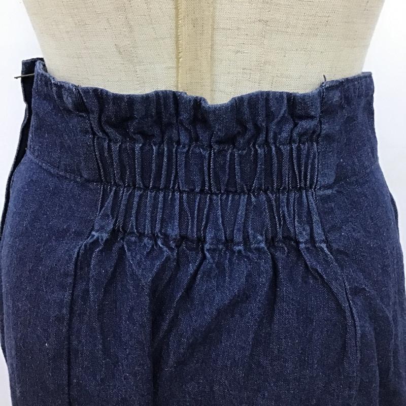 ナチュラルビューティーベーシック NATURAL BEAUTY BASIC スカート ロングスカート 017-2120444 デニムマーメイドスカート デニムロングスカート カジュアルスカート S 無地 インディゴ / インディゴ /  レディース USED 古着 中古 10104394