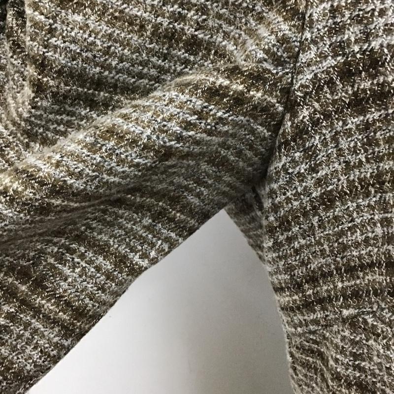 マジェスティックレゴン MAJESTIC LEGON ワンピース ひざ丈スカート 1008068400 メルティパワショルワンピース 長袖ワンピース チェックワンピース M チェック 茶 / ブラウン /  レディース USED 古着 中古 10104402