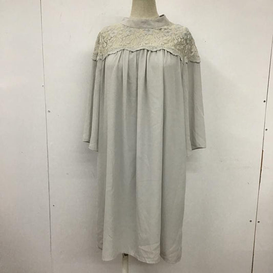 アルシーヴ archives ワンピース ひざ丈スカート M 無地 灰 / グレー /  レディース USED 古着 中古 10104403